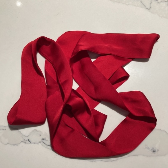 JONES NEW  YORK Sz 12 100% Silk Scoop Neck A-Line Lined Dress with Belt - Picture 8 of 8